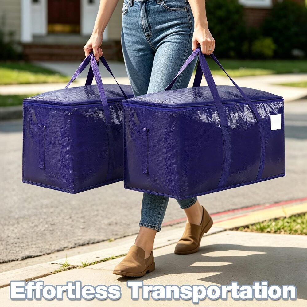 Heavy-Duty Storage Bags 6 Pack Waterproof Totes - Picture 5 of 6